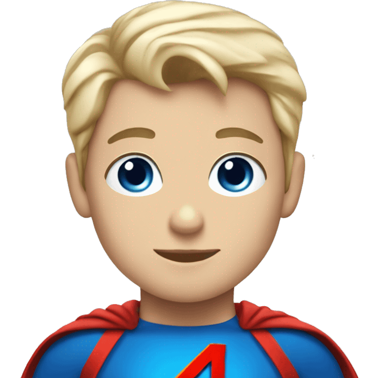 superman blonde boy with blue eyes emoji