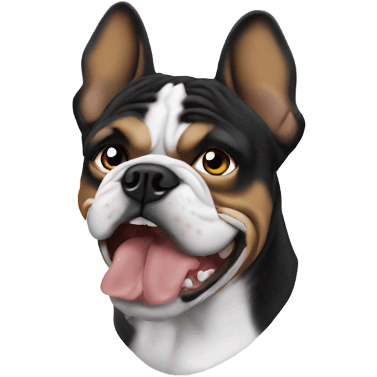 Aj Tracey as a bulldog emoji