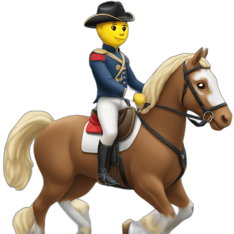 Mbappé sur un cheval emoji