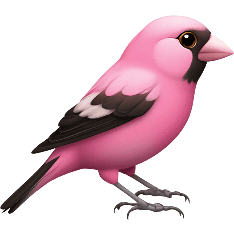 Pink finch emoji