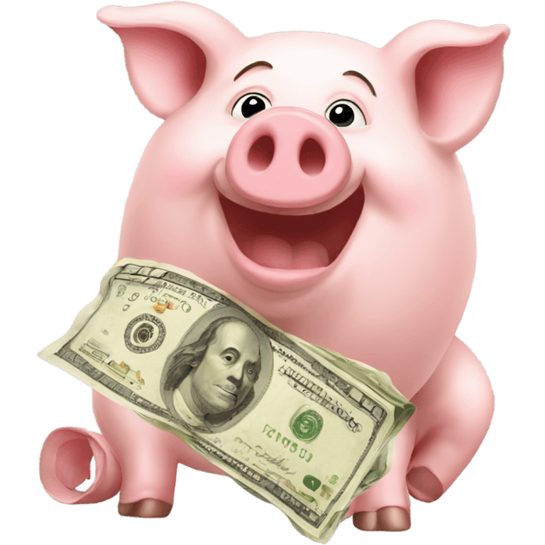 Pig and money emoji