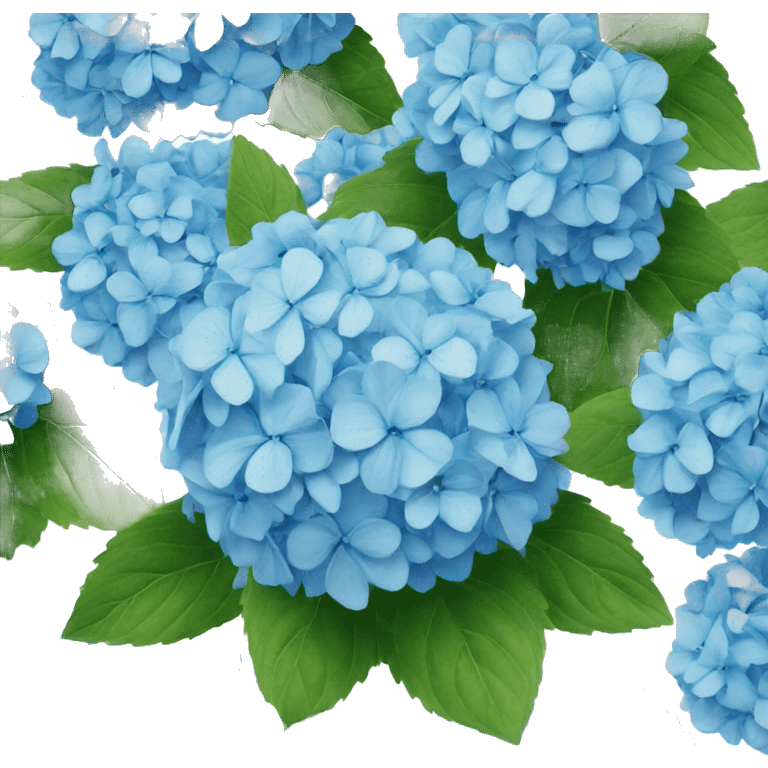 Blue hydrangeas  emoji