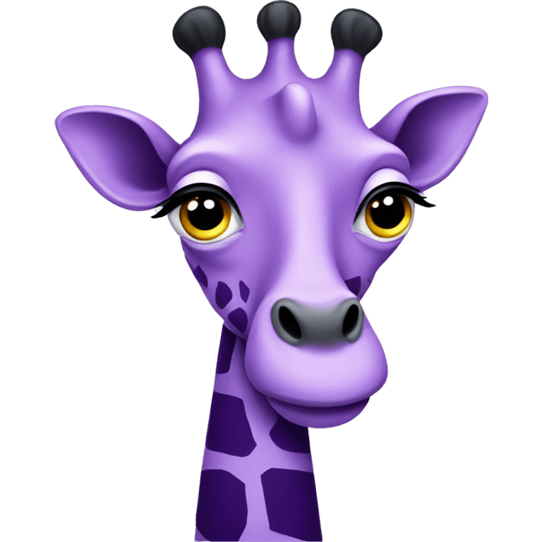 Purple giraffe  emoji