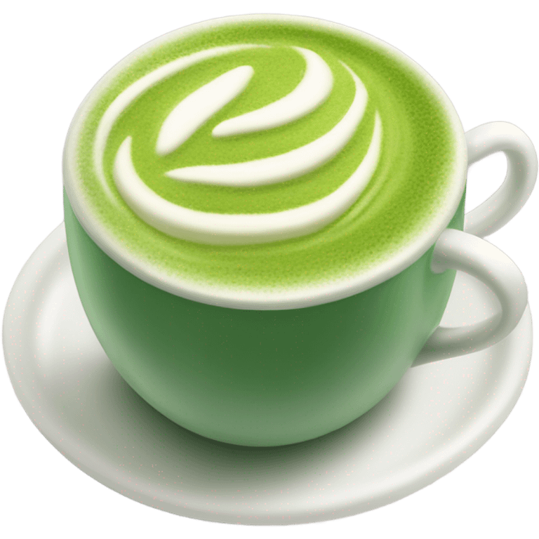 hot matcha latte emoji