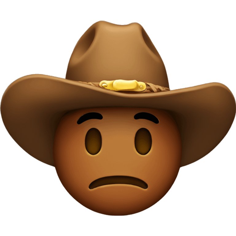 poop emoji with cowboy hat emoji