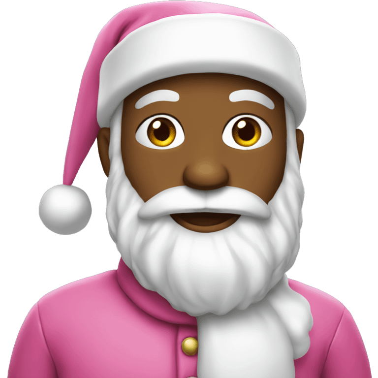 Pink santa claus emoji