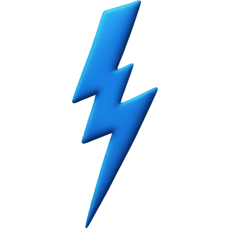 Blue lightning bolt emoji