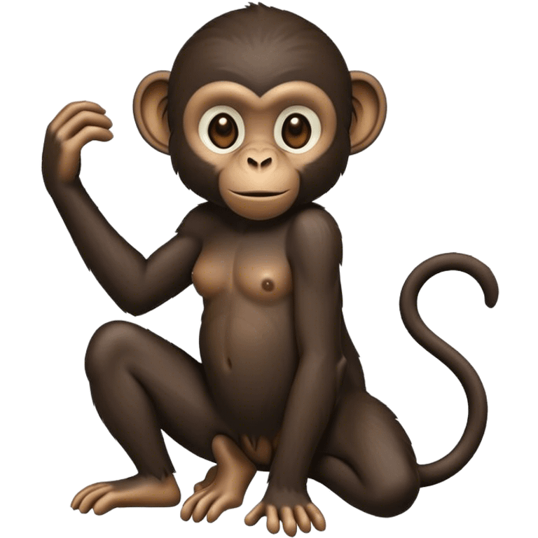 Black monkey emoji