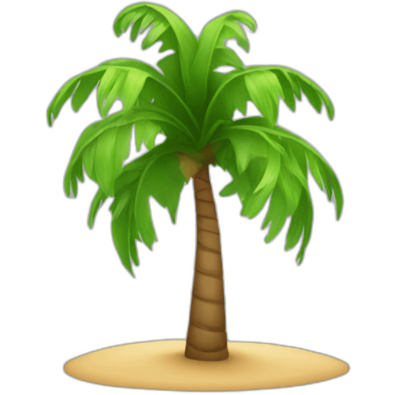 palm tree  with stars around emoji