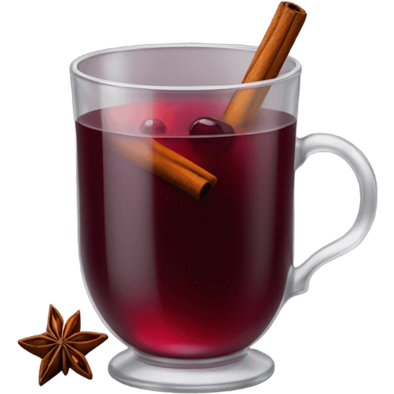 Mulled wine with star anise emoji