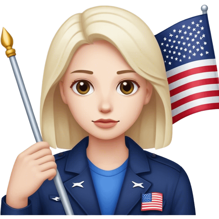 white american with usa flag emoji