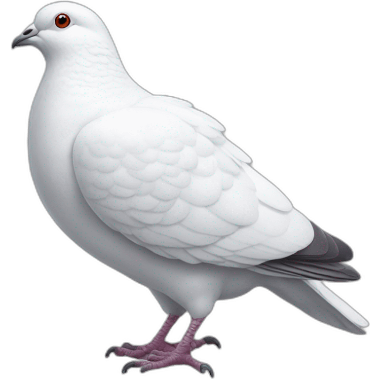 a-white-pigeon emoji