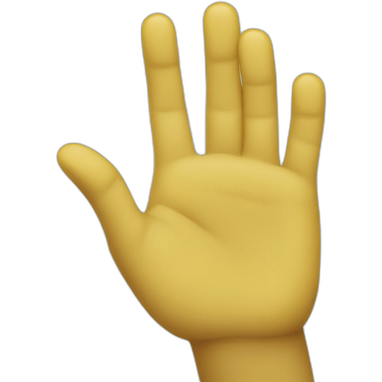 yellow hand with finger on mouth emoji