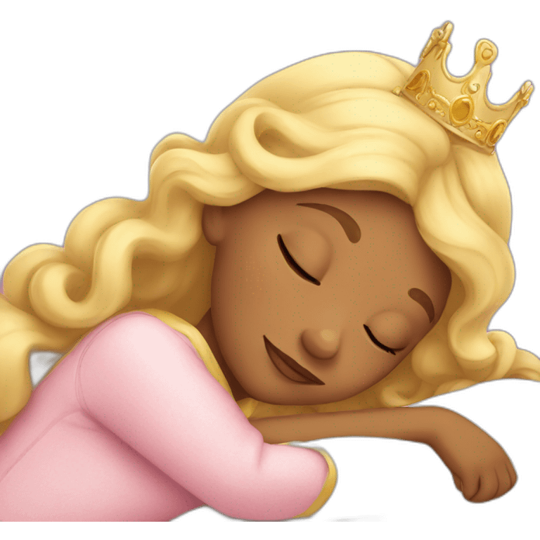 Princess sleeping emoji