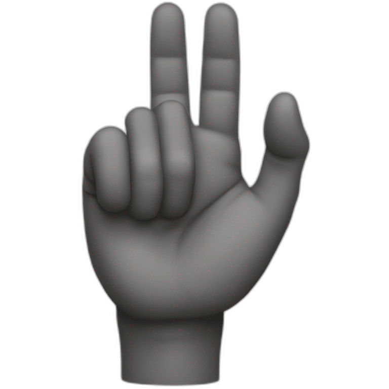 hand with thumb and index finger extended emoji