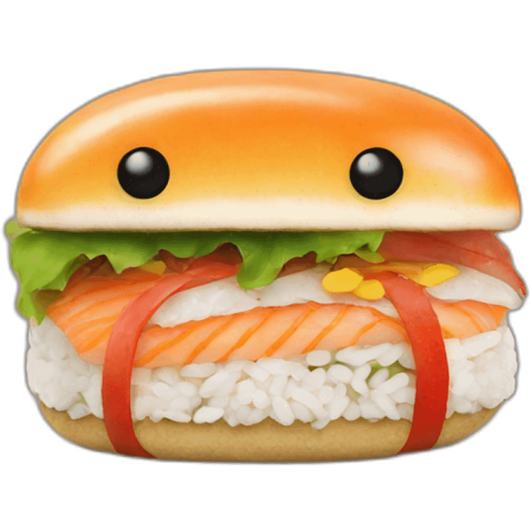 Sushi burger  emoji