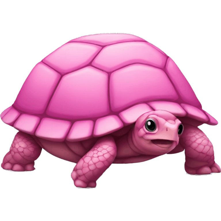 Pink turtle emoji