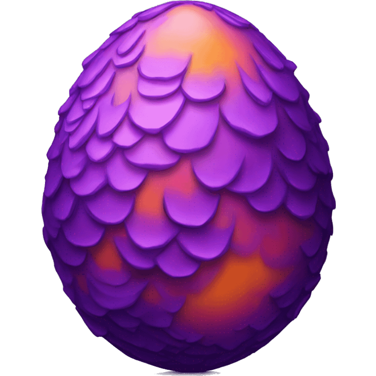 purple and orange dragon egg emoji