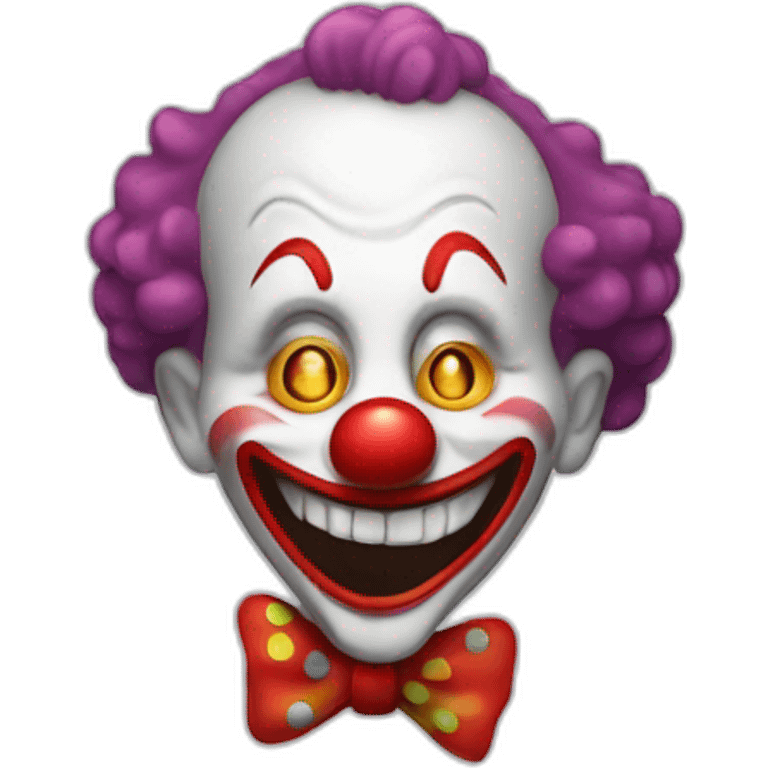 smily clown dead inside emoji