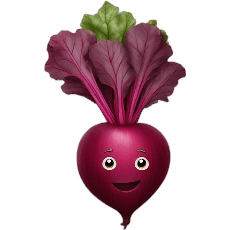 beetroot with a crown on it emoji