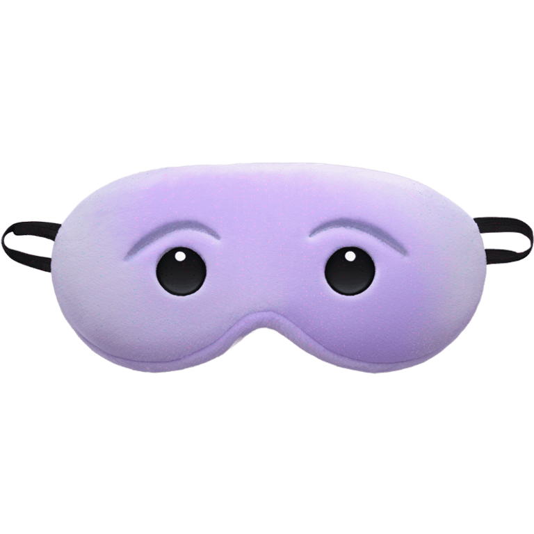 light purple sleeping mask emoji