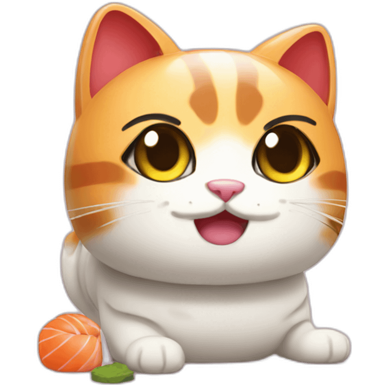 sushi cat emoji