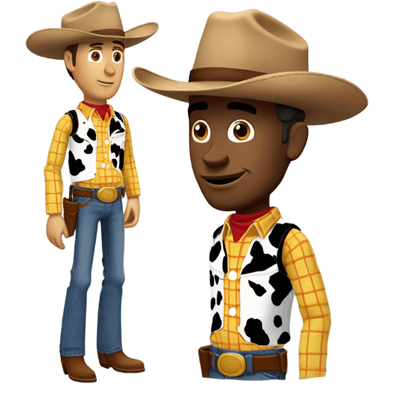 White Cowboy looks like woody emoji