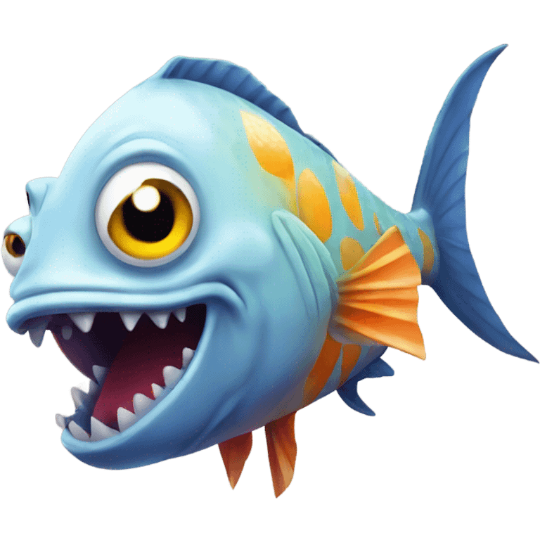 Evil fish emoji