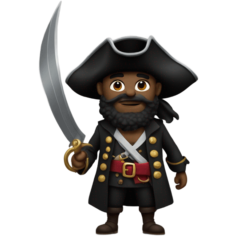 Black pirate  emoji