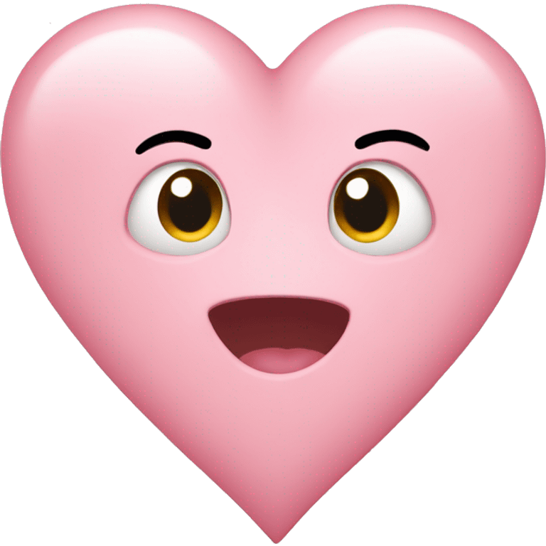 Light pink heart  emoji