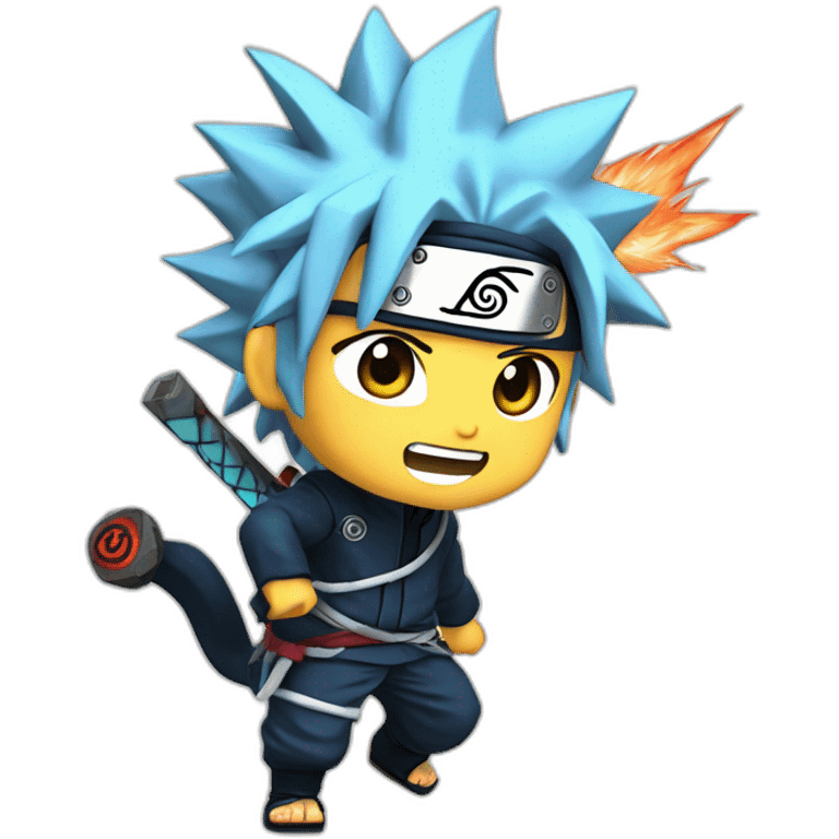 Naruto with chidori emoji