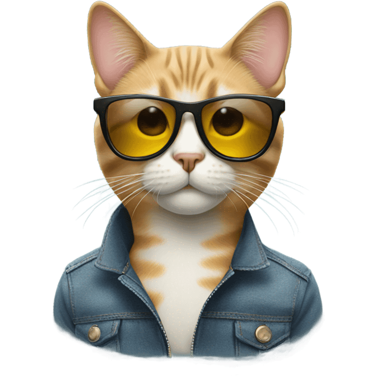 Cat with sunglasses emoji