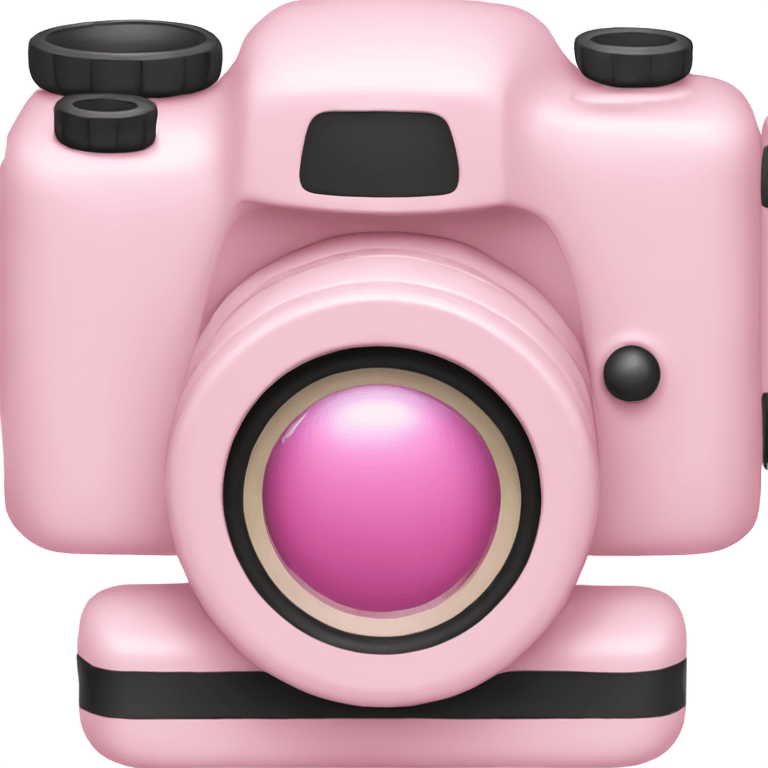 Pastel pink camera emoji