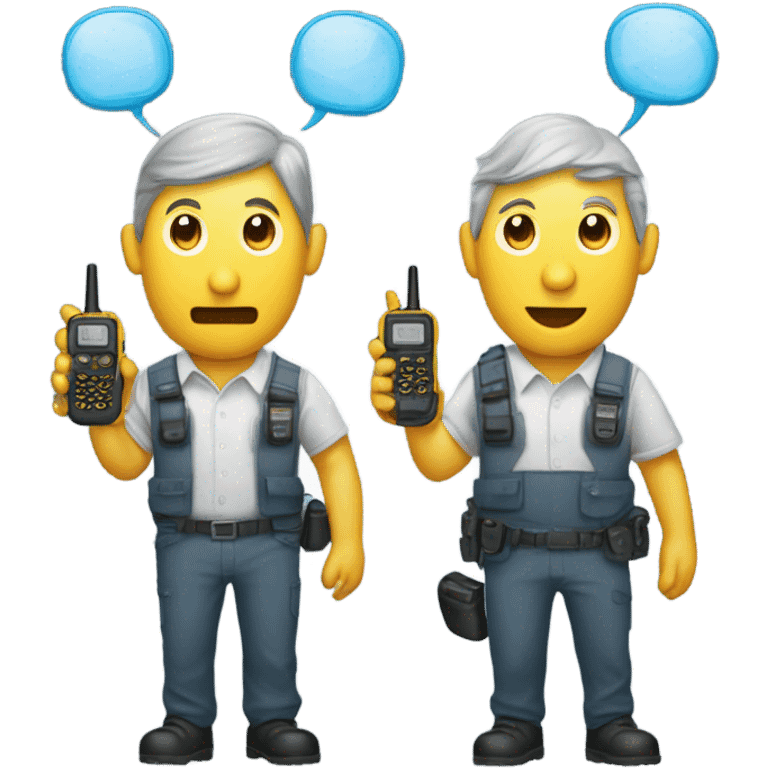 Walkie talkies emoji