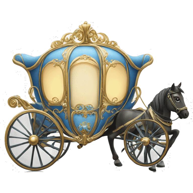 Cinderella Horse and carriage emoji