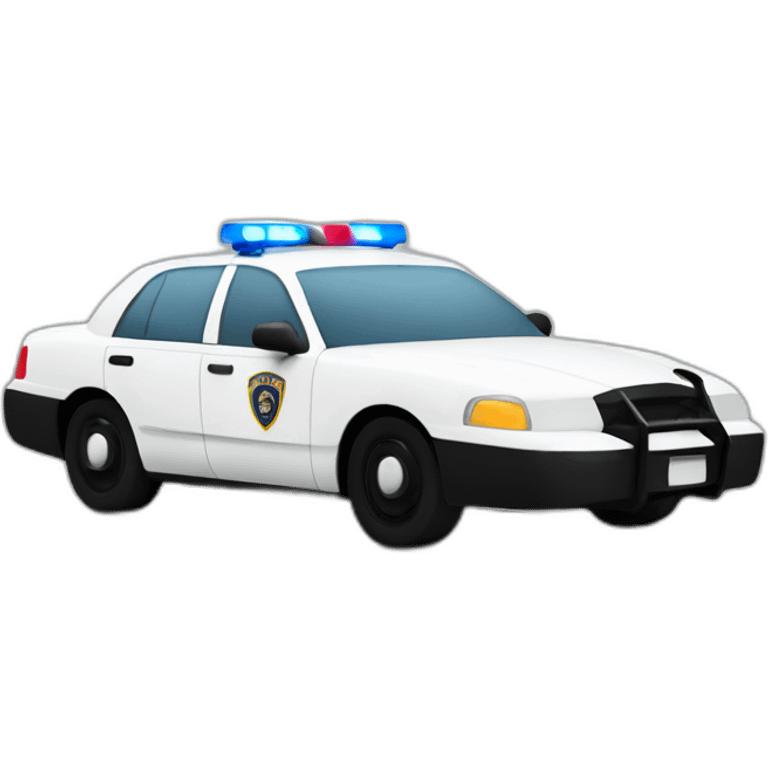 Linear police car emoji