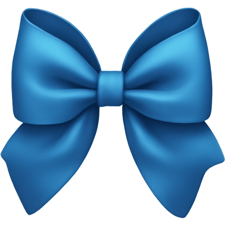 Blue bow emoji