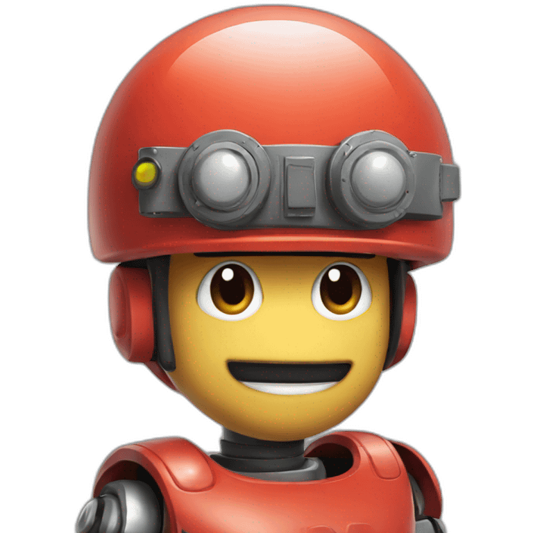 Robot as Mario emoji