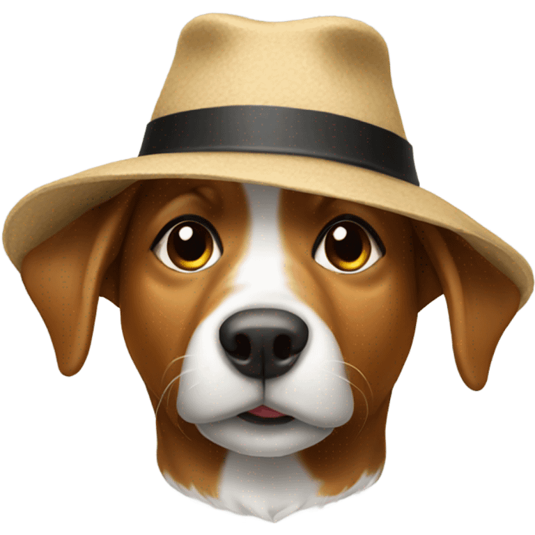 Dog with hat emoji