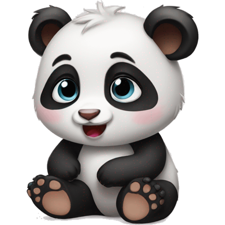 Baby panda emotional emoji