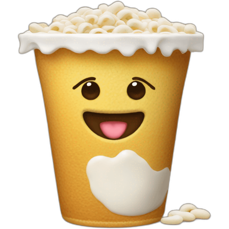 Cereales con leche emoji