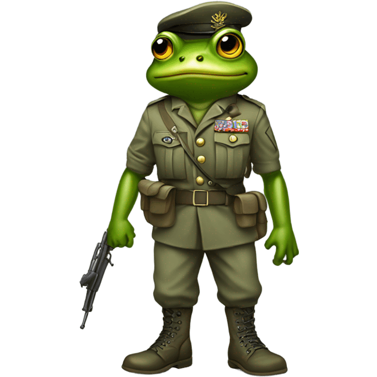 soldier frog emoji