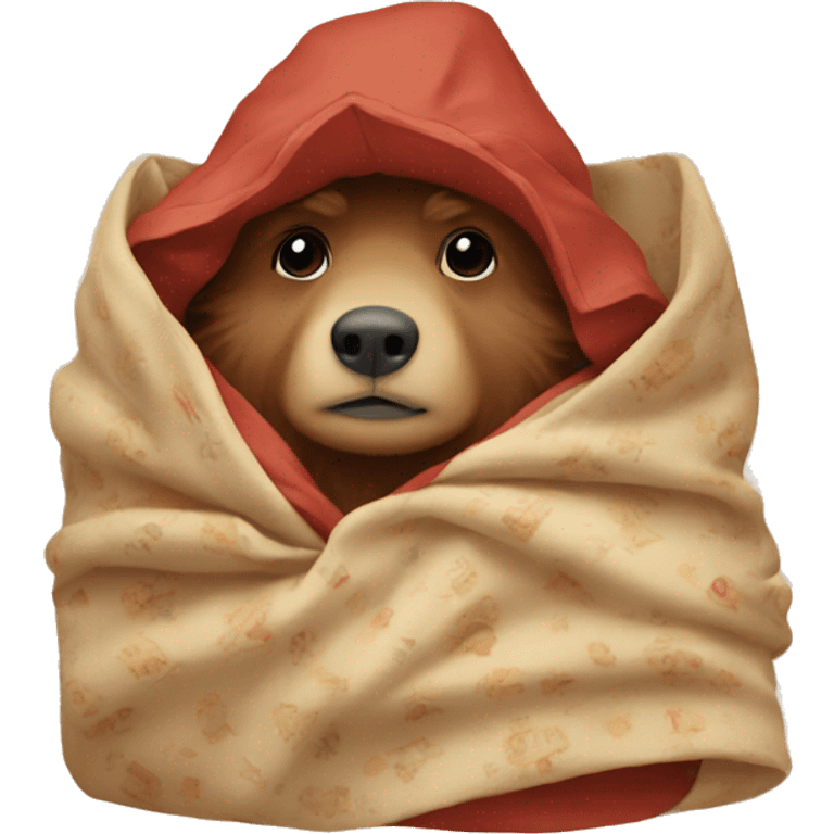 Paddington in a blanket emoji