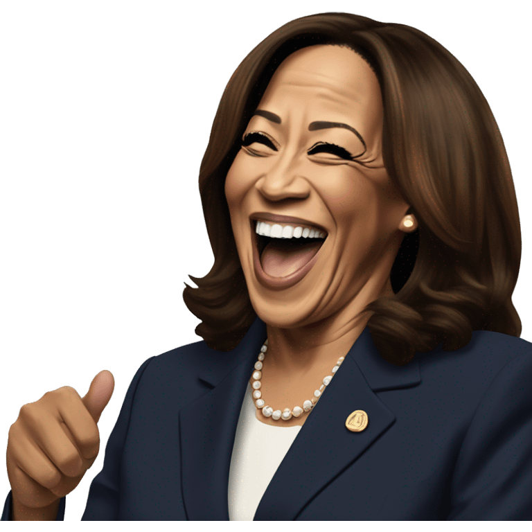 Kamala Harris laughing hilarious! emoji