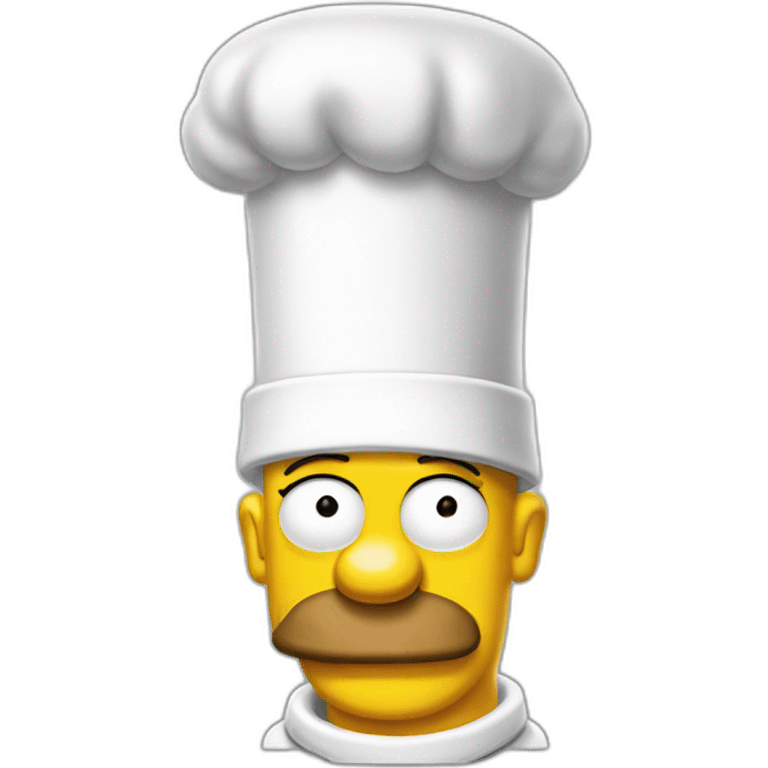 Homer Simpson cheff emoji