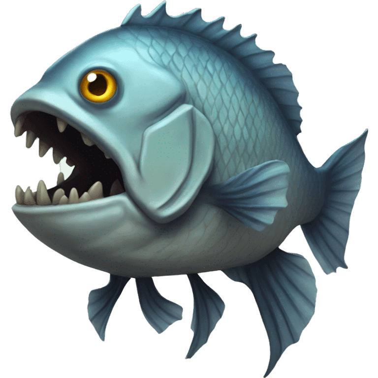 An undead fish emoji