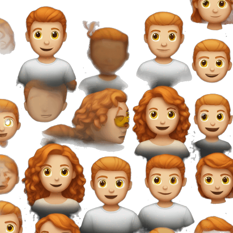 ginger girl with mate emoji