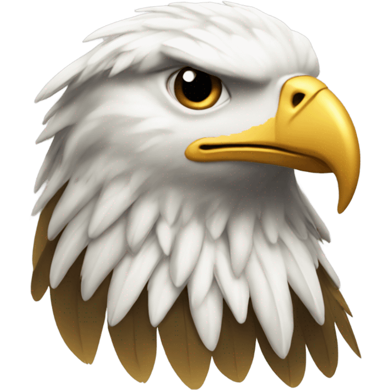 Eagle wearing gold Cuban link emoji