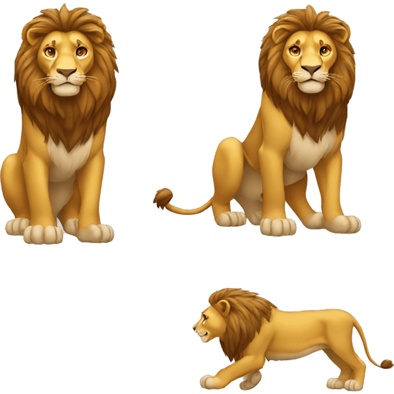 LION full body emoji