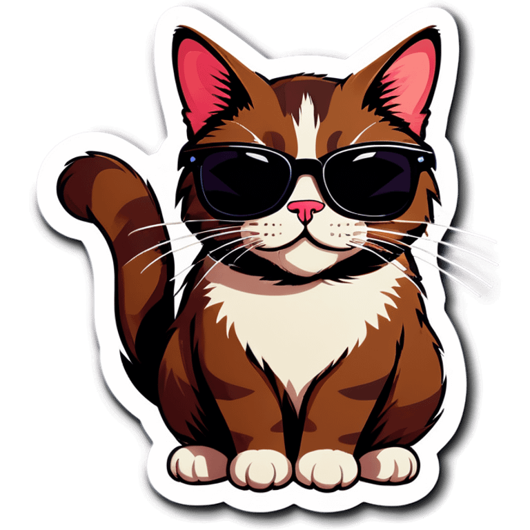 Cat with sunglasses emoji